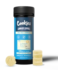 Buy Cookies - Hemp Signature Blend Gummy 400mg - Clear - London Pound Cake - 30ct Jar